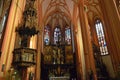 Inside the  Church of Saint Maurice Olomouc, Czech Republic Royalty Free Stock Photo